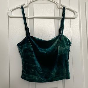 FOREVER 21™ EMERALD VELVET TANK TOP